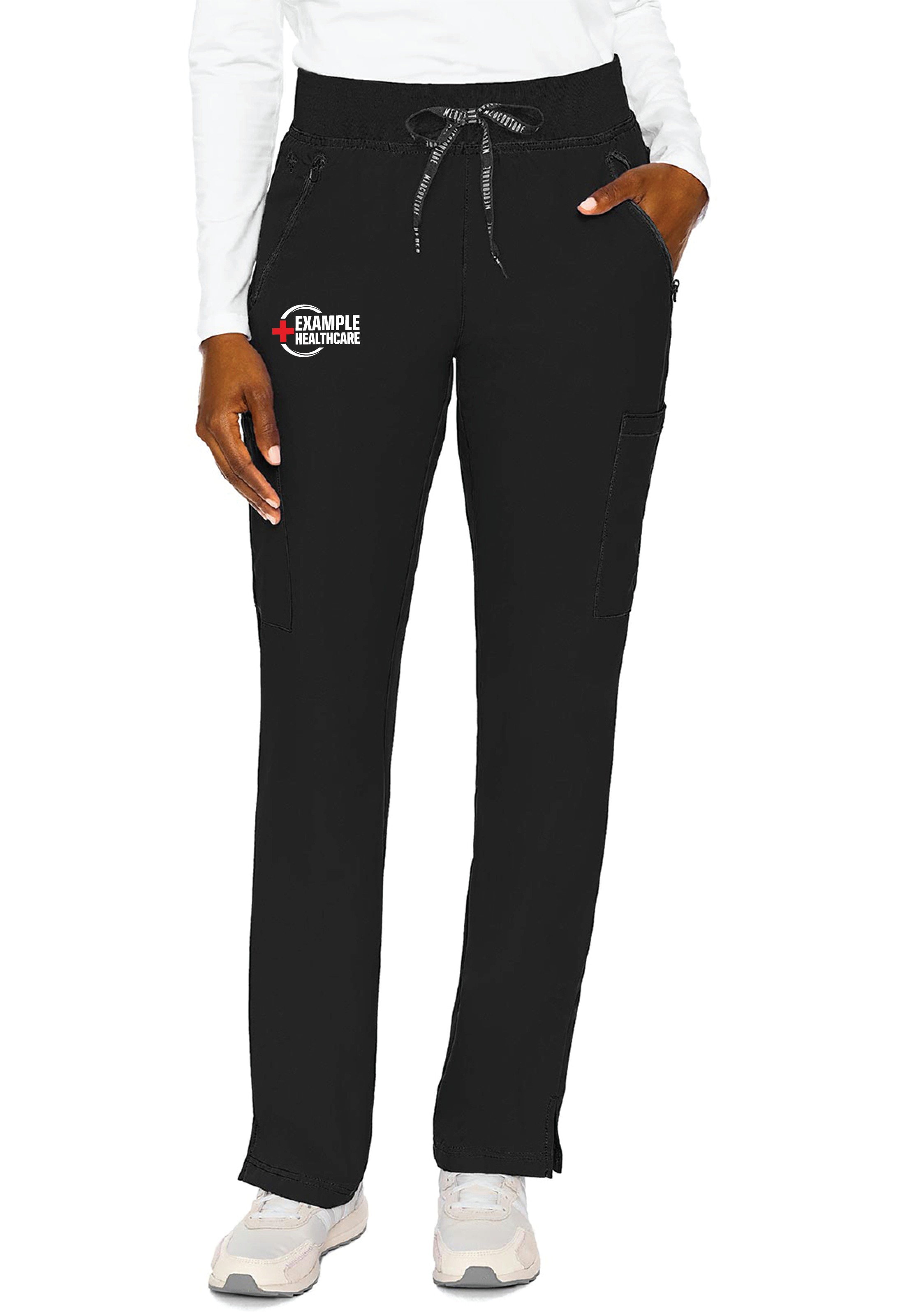 Women's Med Couture Insight Zipper Pocket Pant (w/ Example Embroidery)