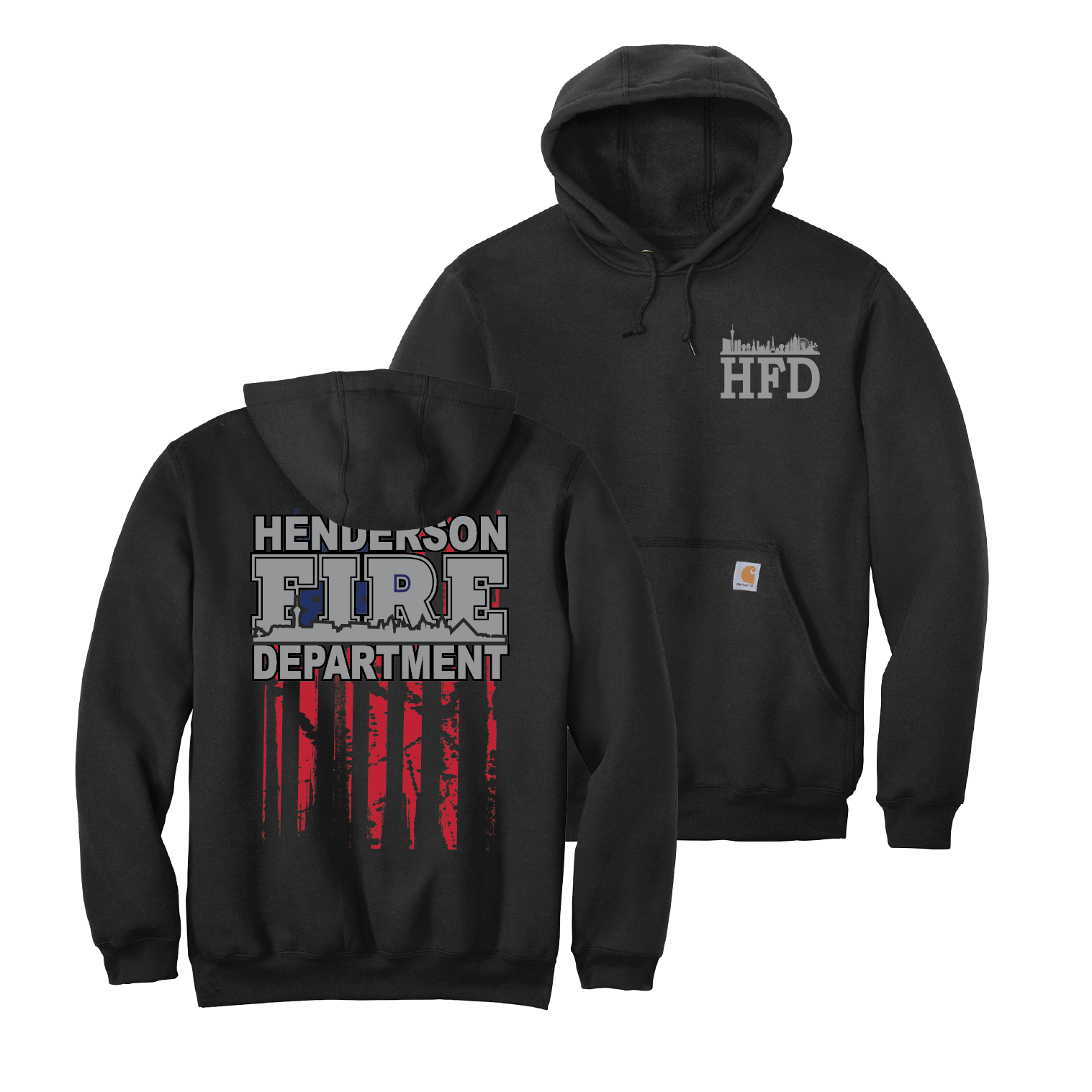 HFD (Henderson Fire) American Flag Hoodie