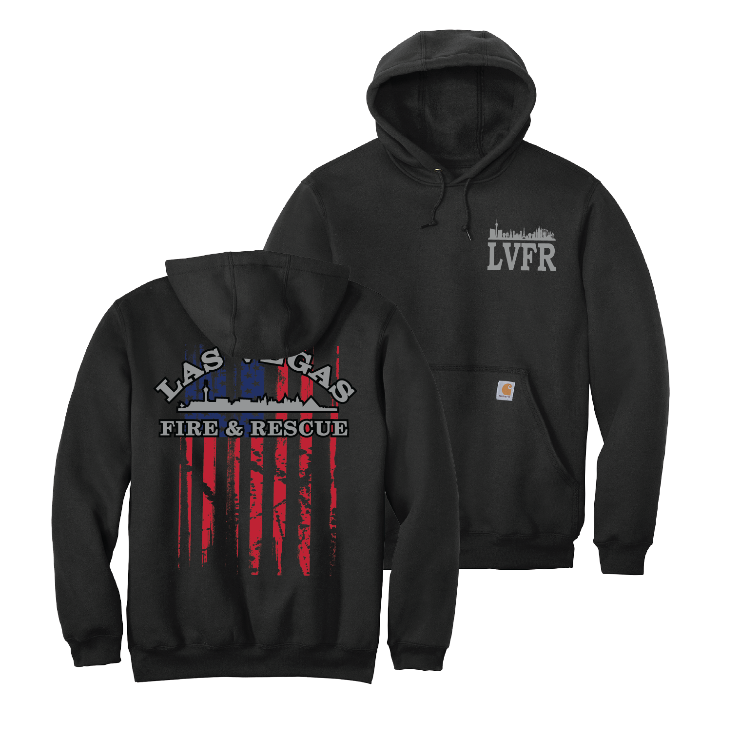 LVFR (Las Vegas Fire Department) Off Duty Flag Hoodie