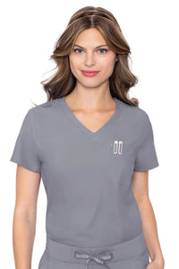 Med Couture Insight One Pocket Tuck-In Top