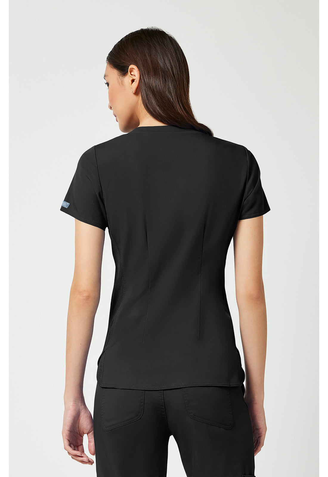 Med Couture V-Neck Shirttail Top