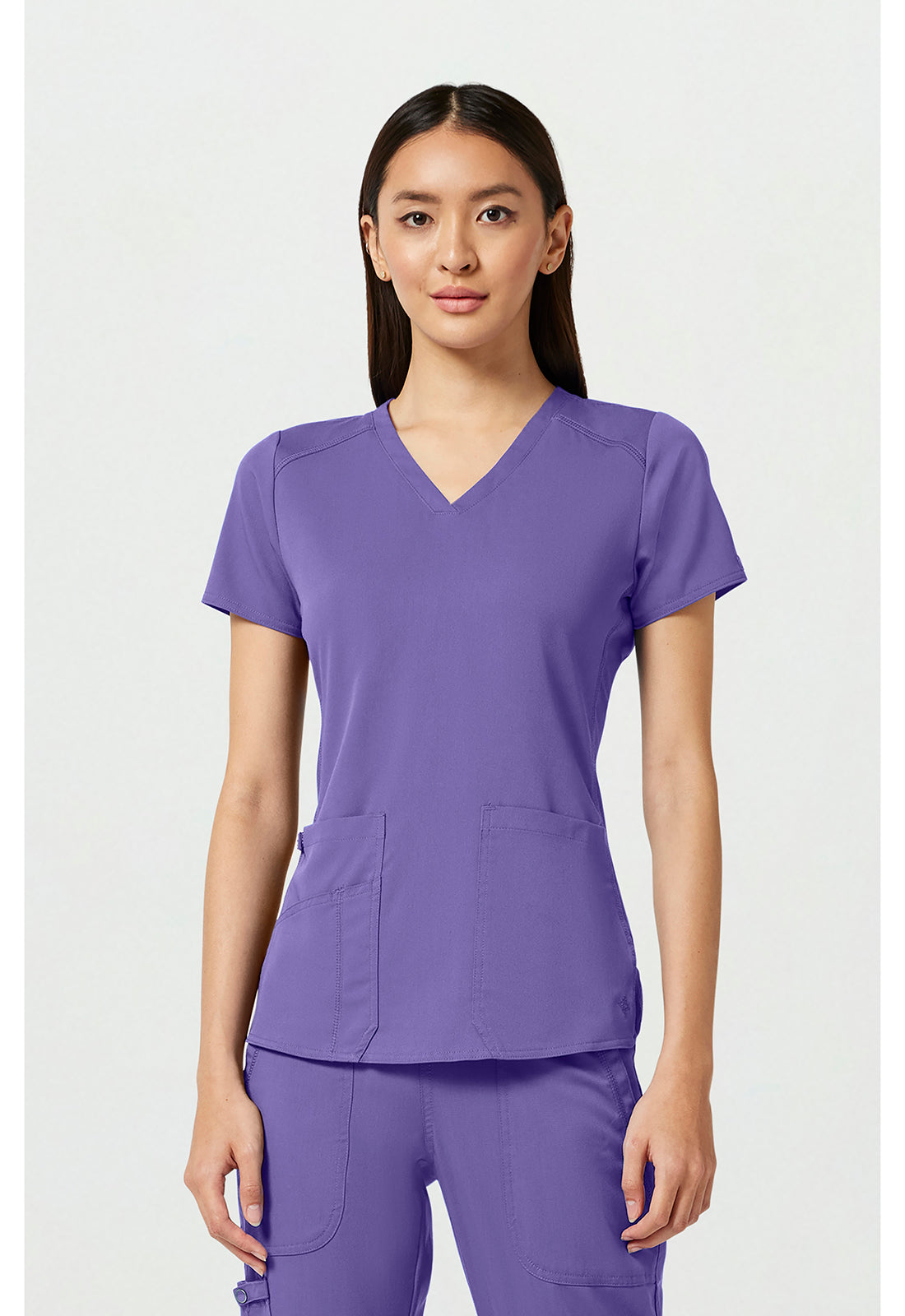 Med Couture V-Neck Shirttail Top