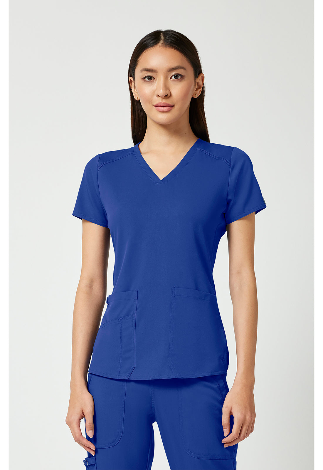 Med Couture V-Neck Shirttail Top