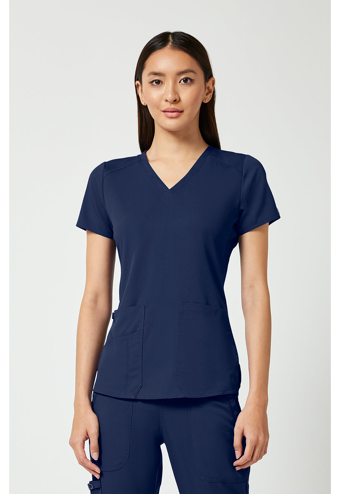 Med Couture V-Neck Shirttail Top