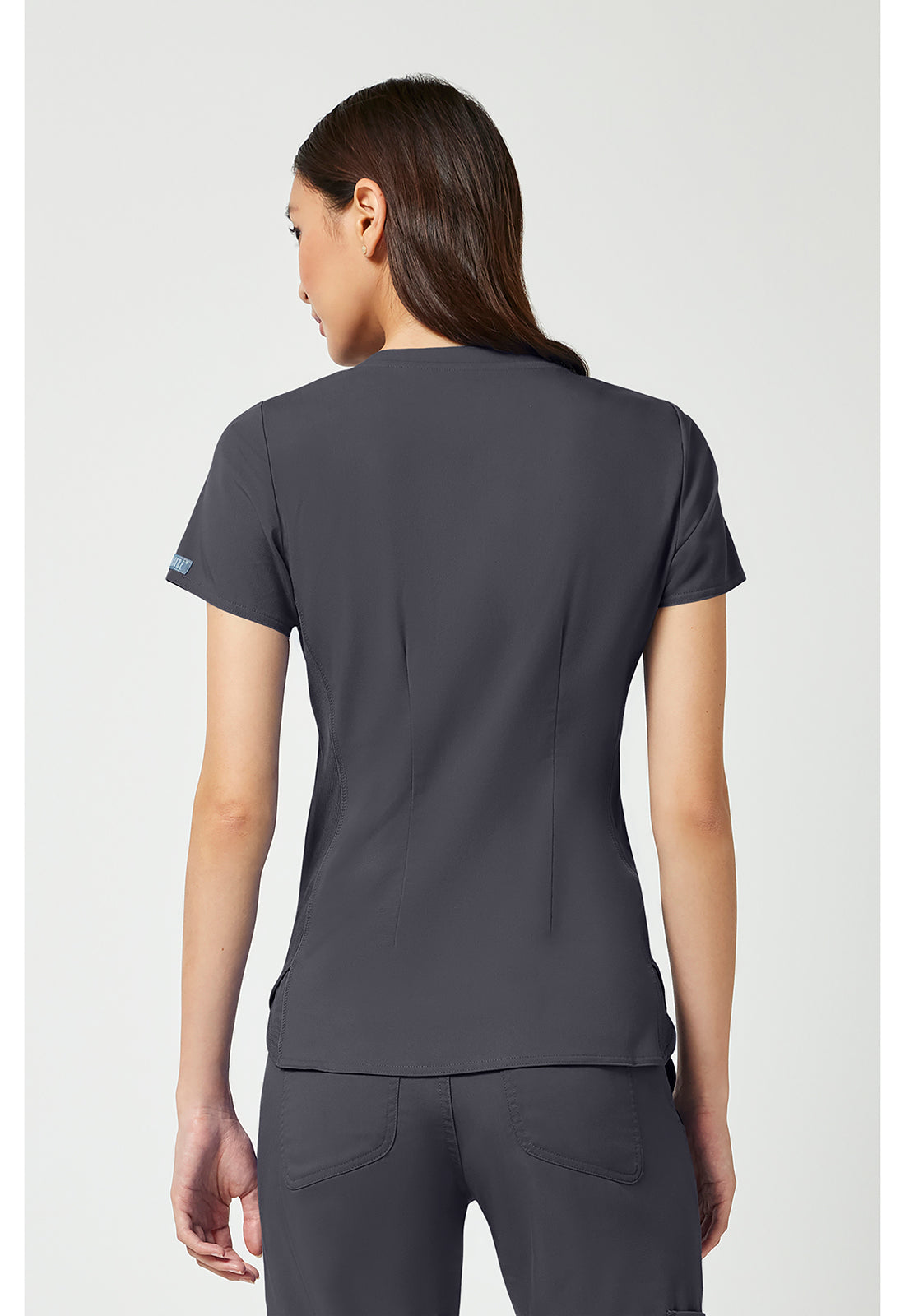 Med Couture V-Neck Shirttail Top