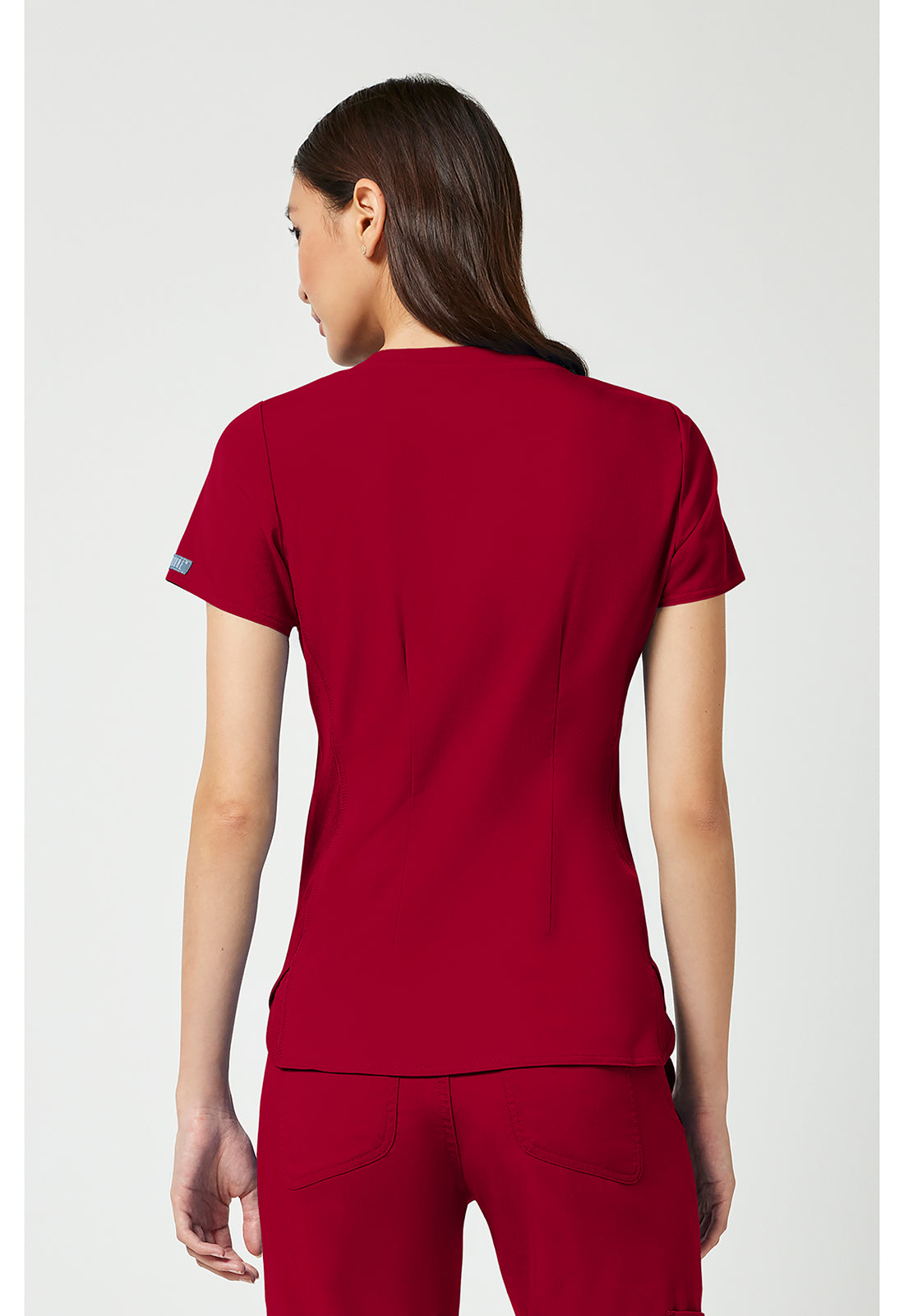 Med Couture V-Neck Shirttail Top