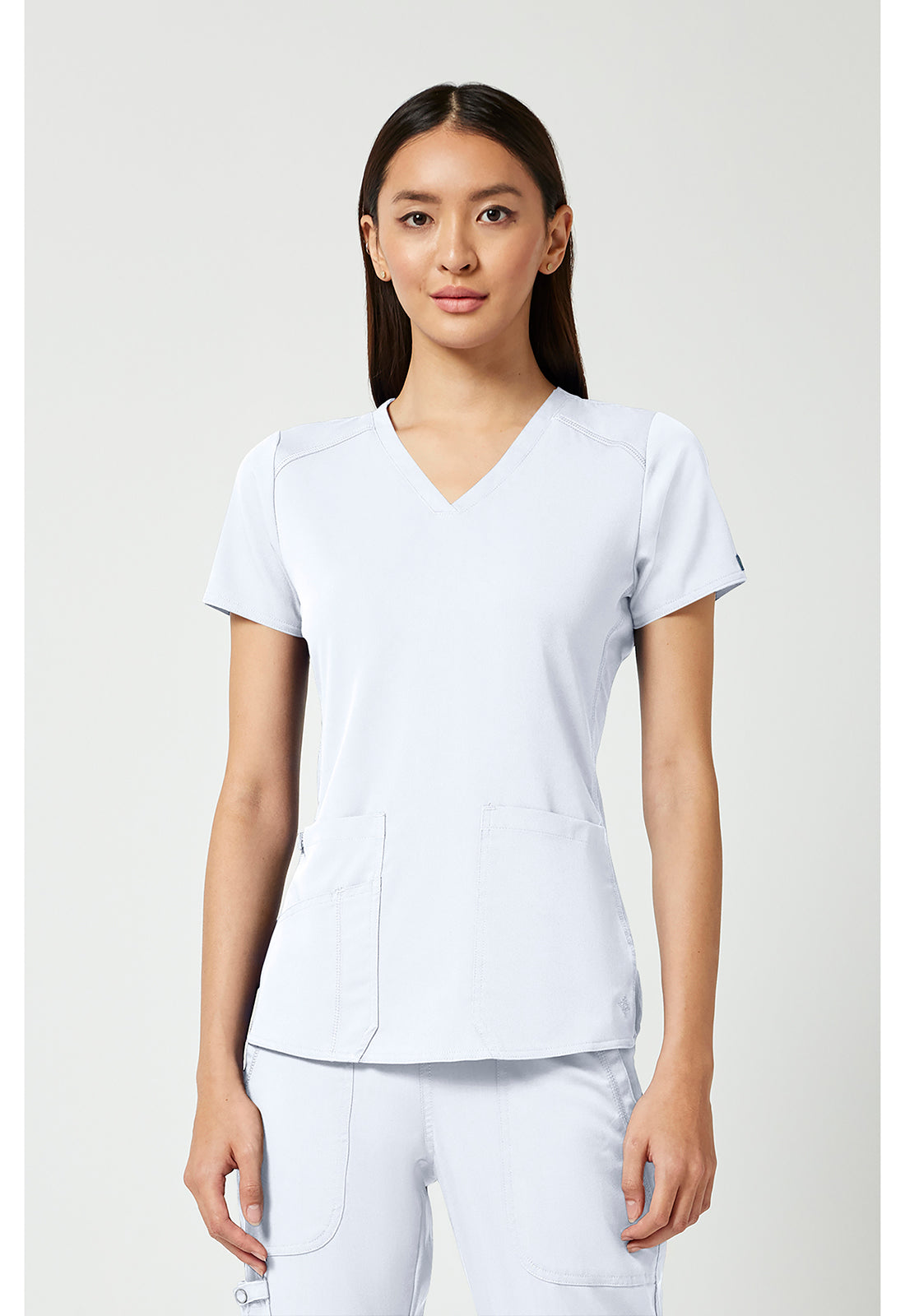 Med Couture V-Neck Shirttail Top