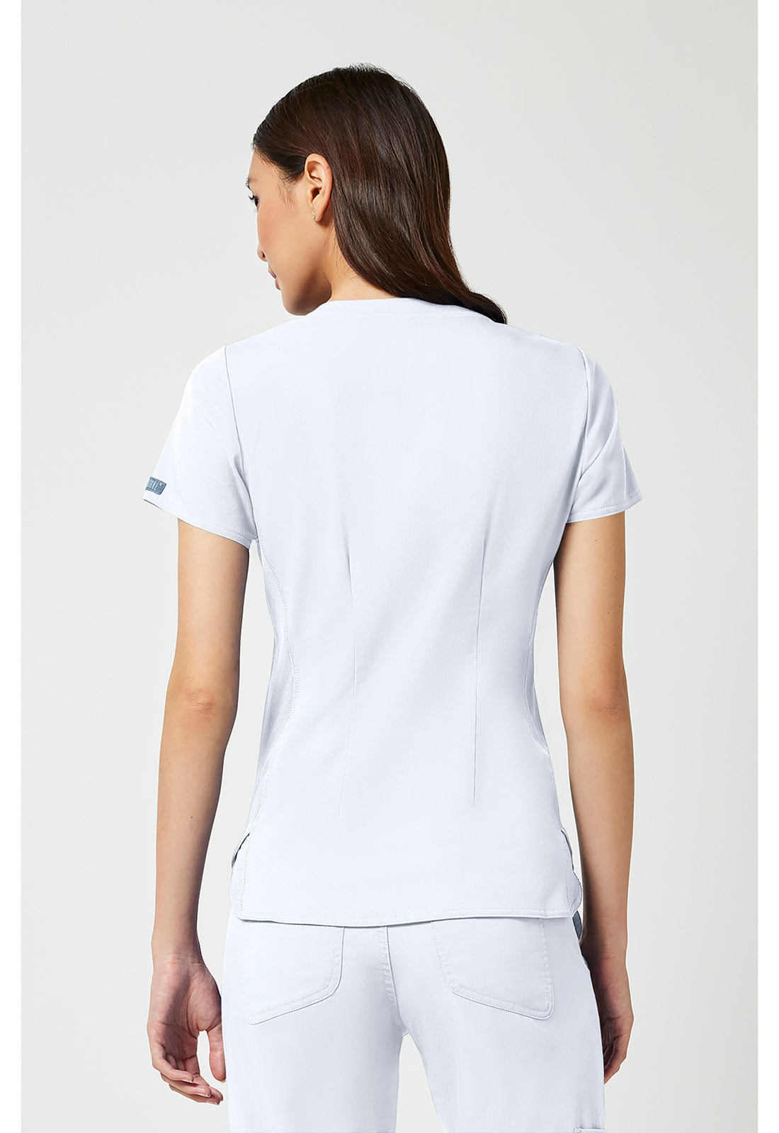 Med Couture V-Neck Shirttail Top