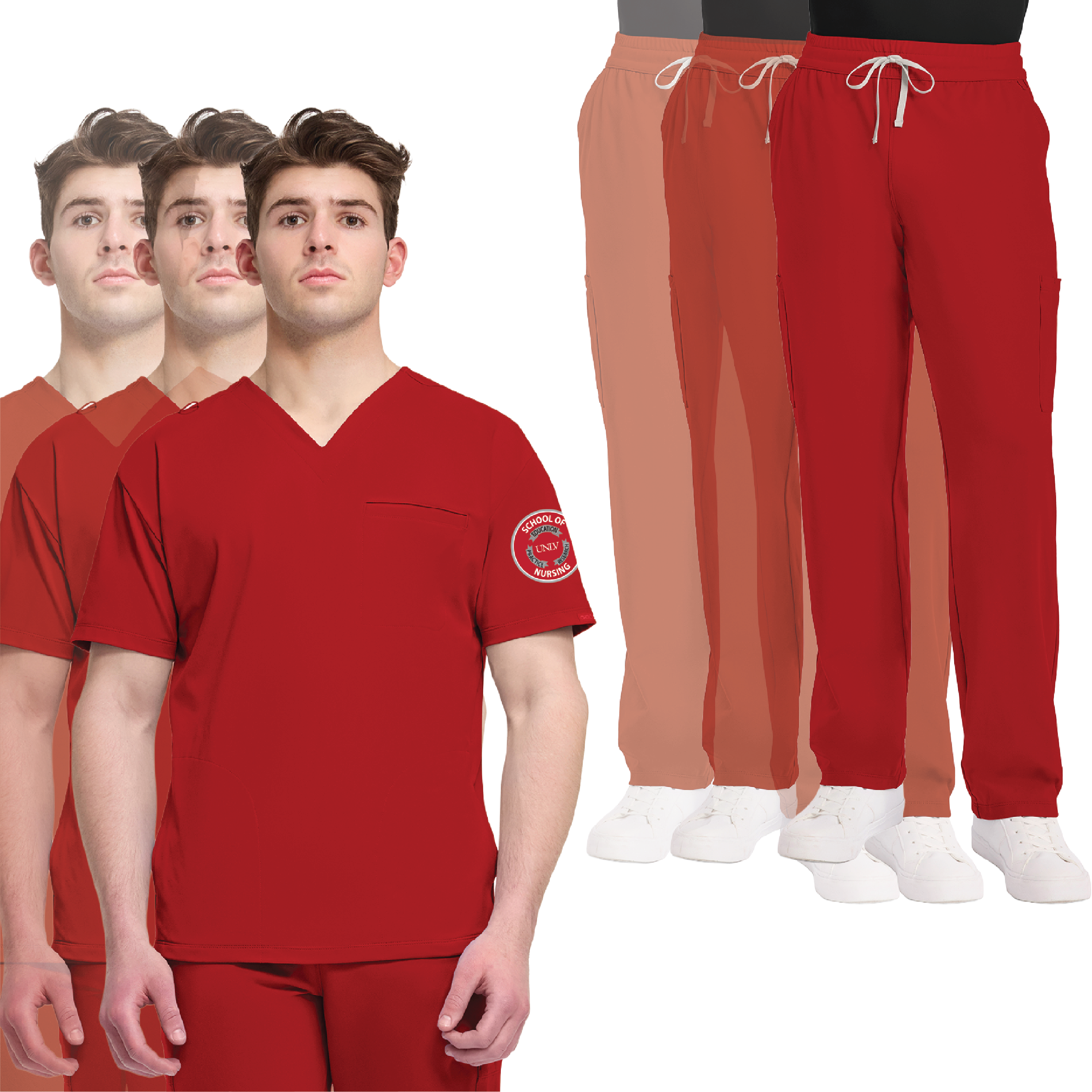 Men's UNLV Nursing BSN Scrub Bundle
