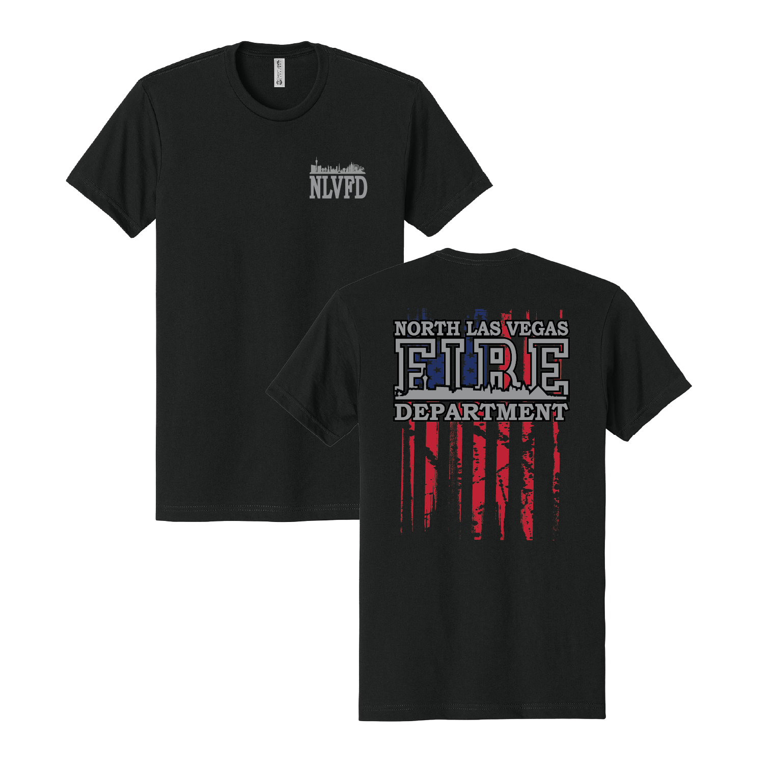 NLVFD (North Las Vegas Fire) Off Duty Life American Flag Shirt