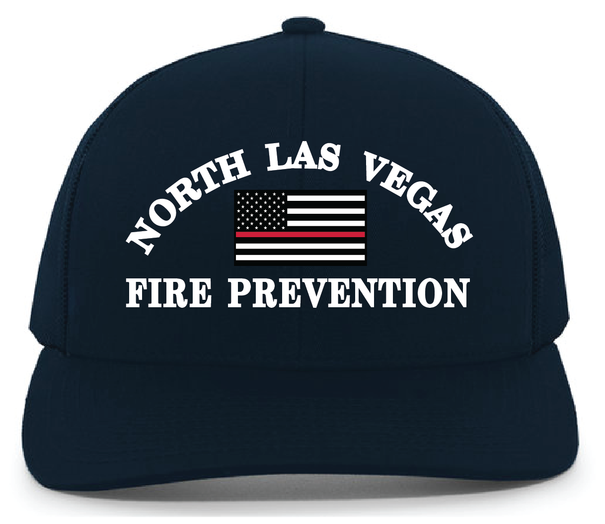 North Las Vegas Fire Prevention Red Line Flag Hat