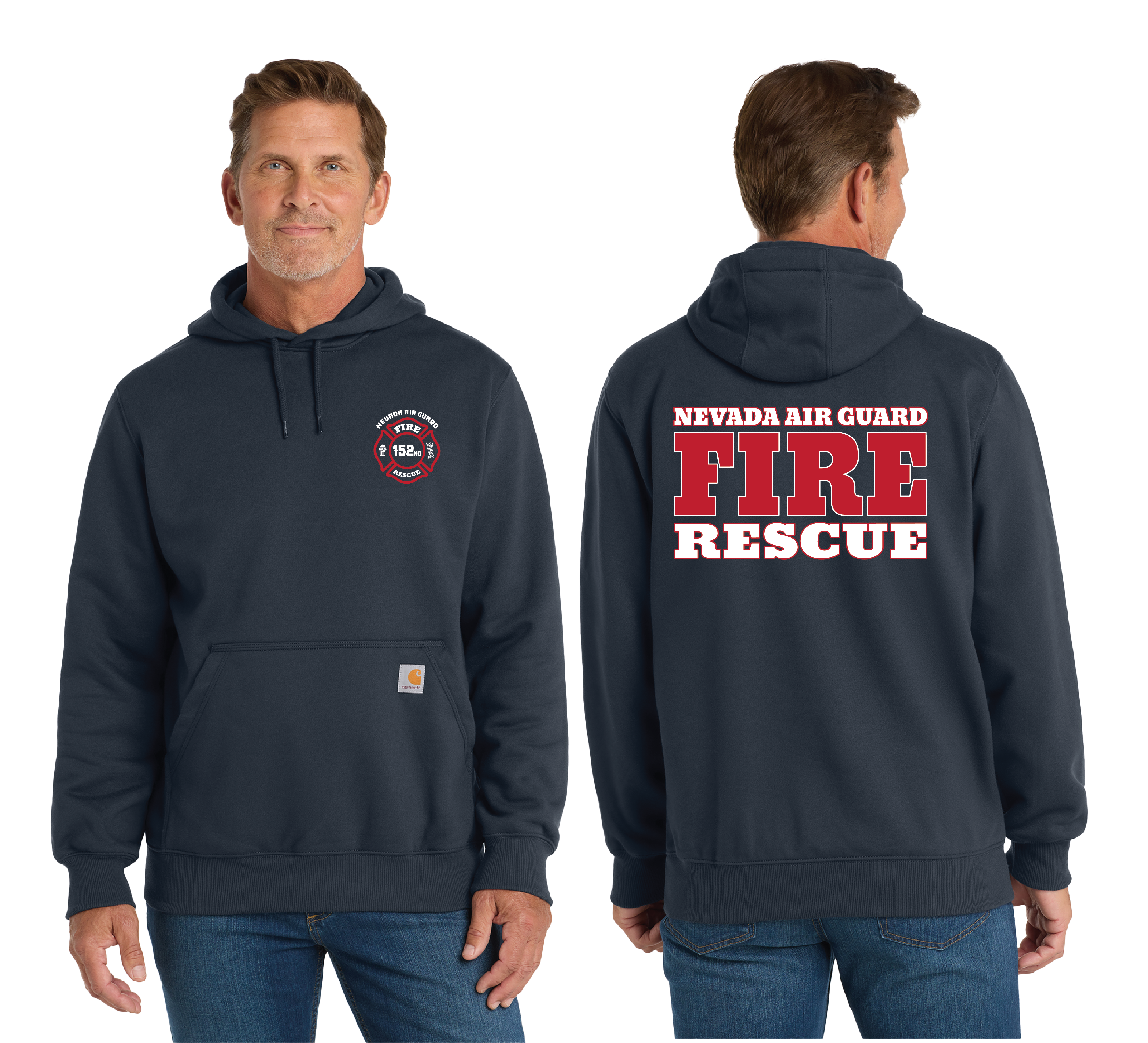 Nevada Air Guard Fire & Rescue Carhartt Pullover Hoodie