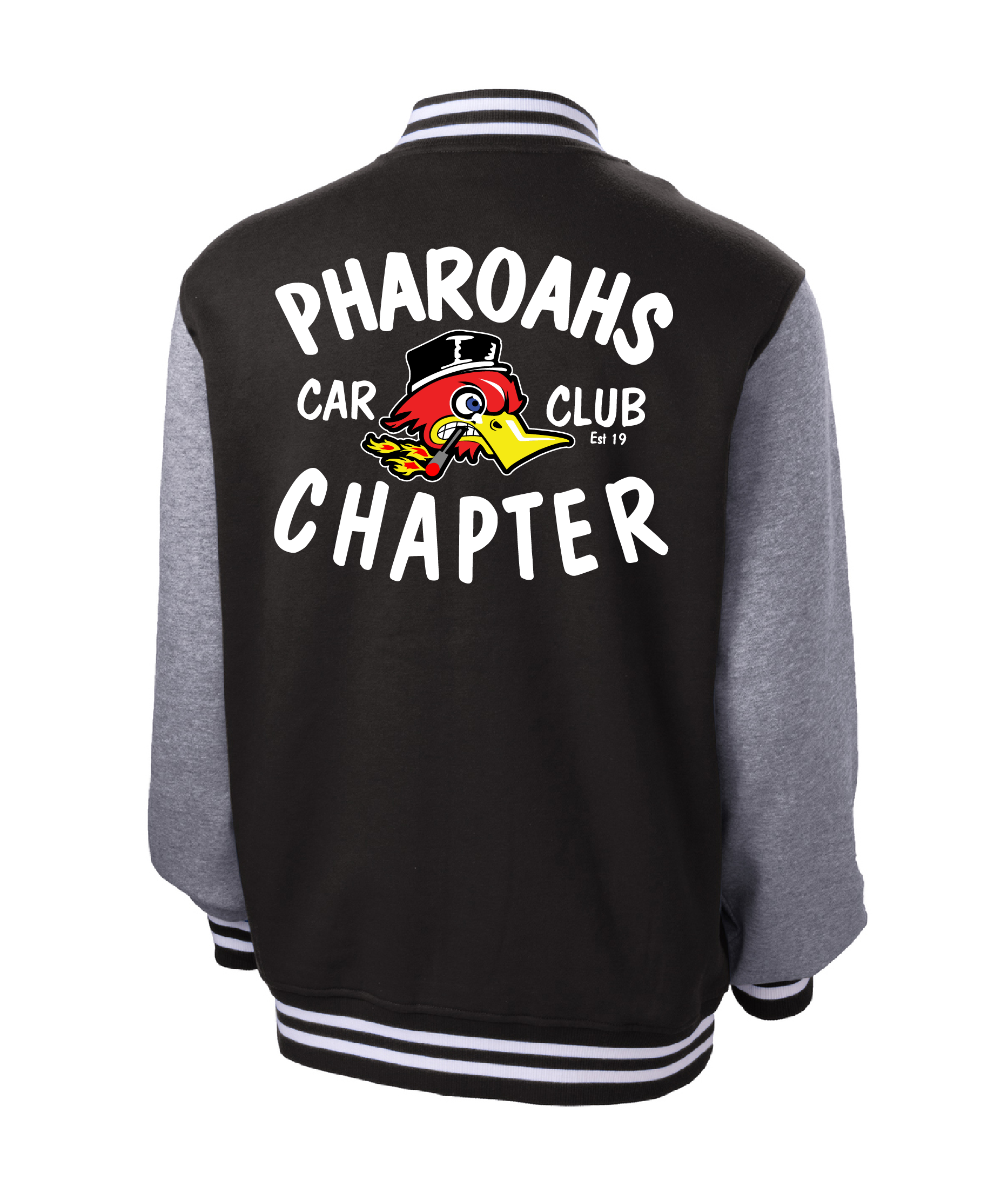 Pharoahs Car Club Letterman Jacket (EMBROIDERED)