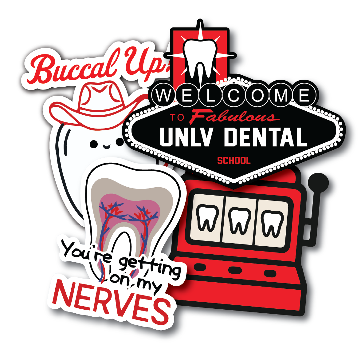 UNLV Dental - Sticker Pack
