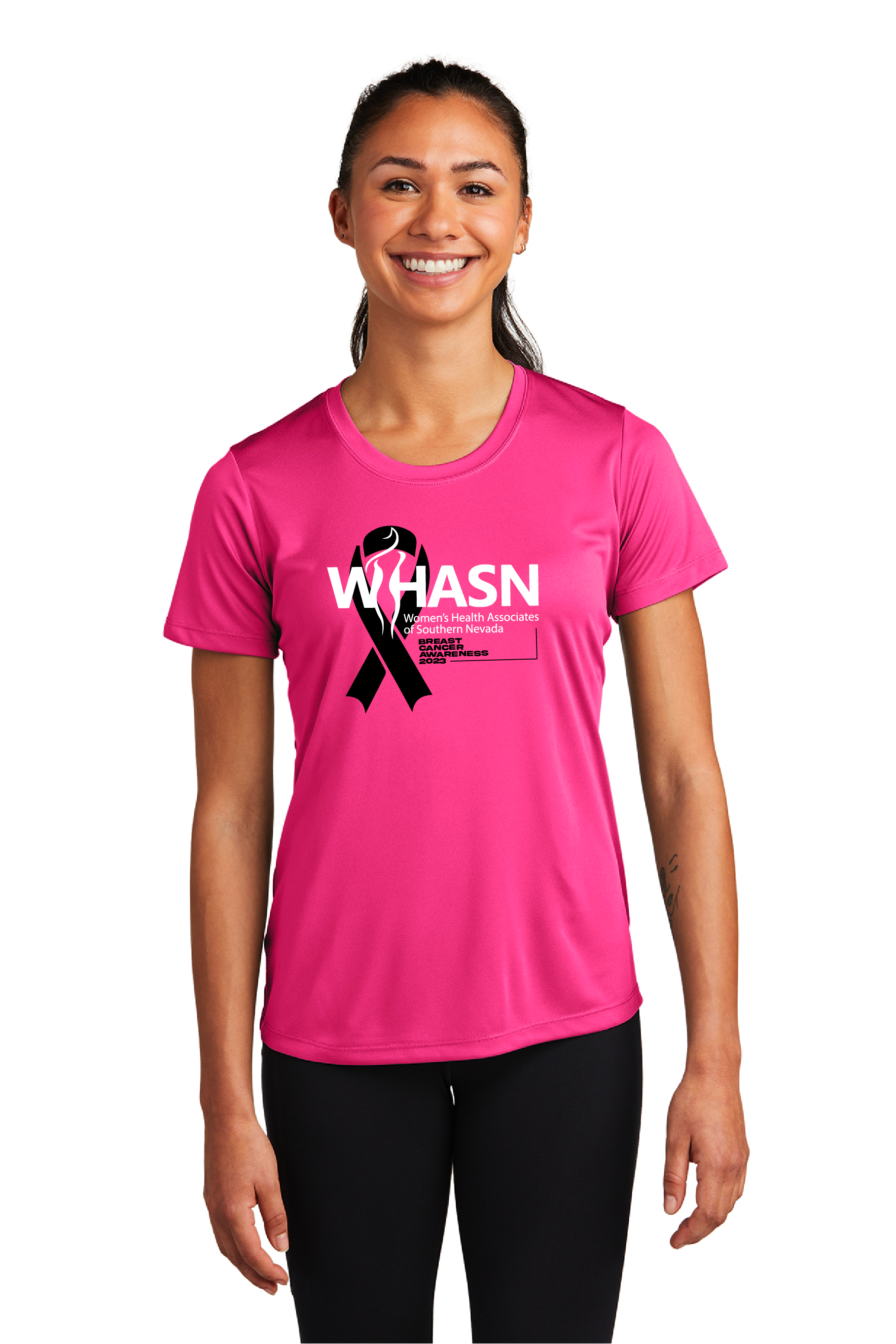 WHASN Ladies' Breast Cancer Awareness T-Shirt