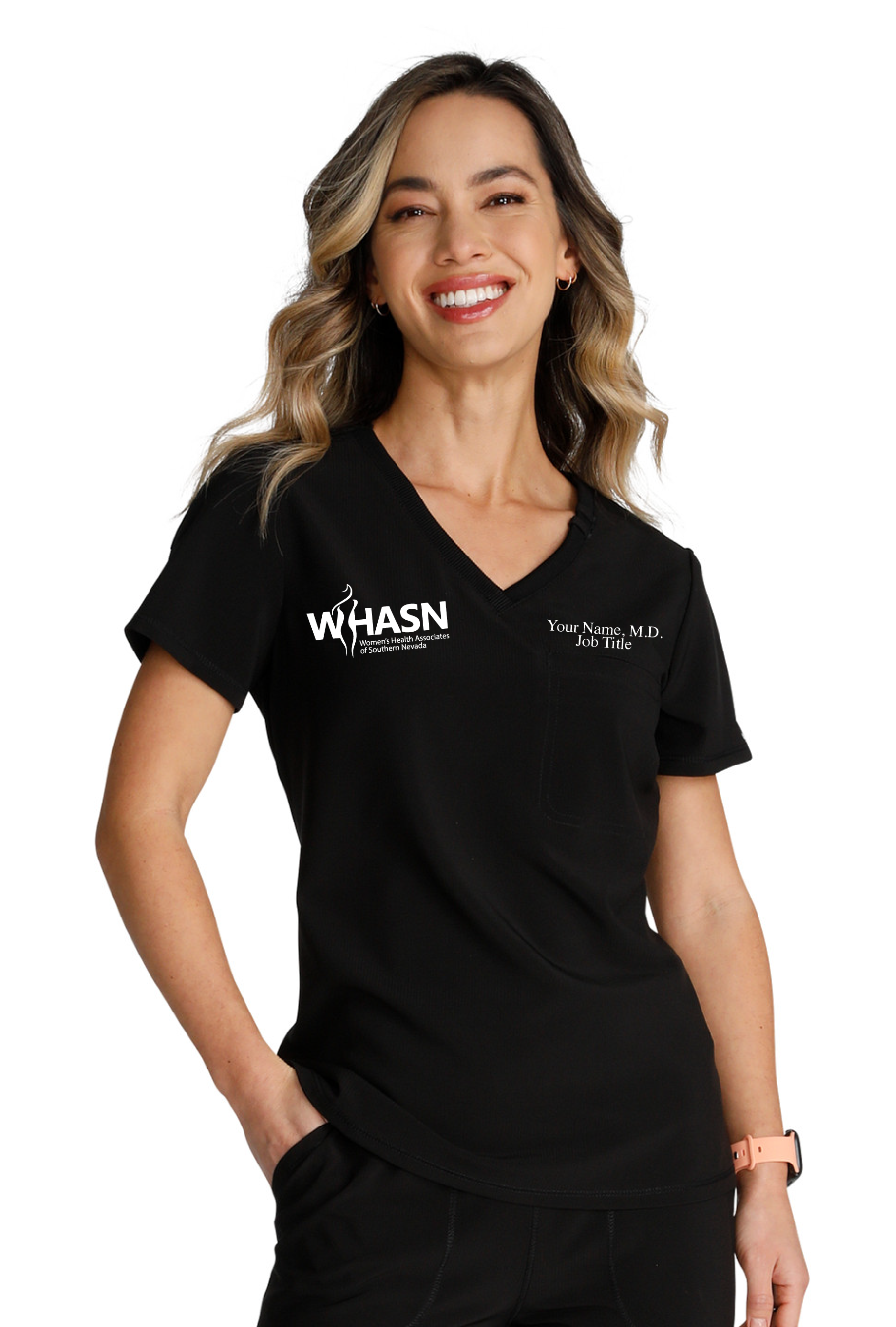 WHASN Ladies' Scrub Top