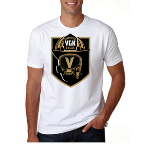 Firefighter Knight- Golden Knights Inspired Firefighter Fan Tee