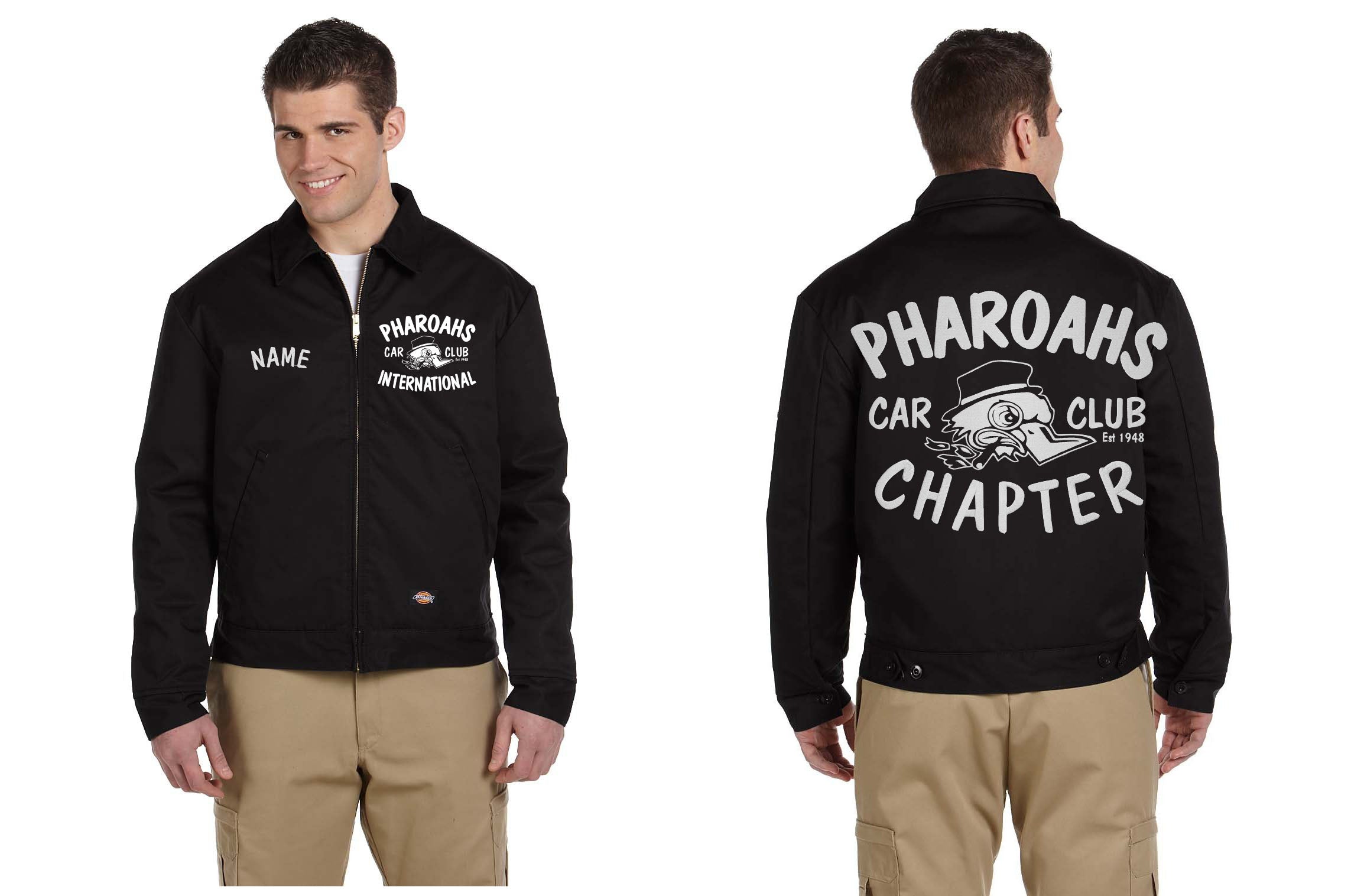 EMBROIDERED Pharoahs Car Club Eisenhower Jacket