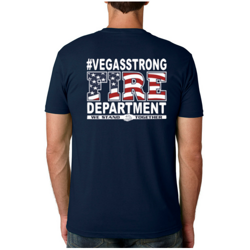 Las Vegas Valley Firefighters SHORT Sleeve Vegas Strong Duty Tee