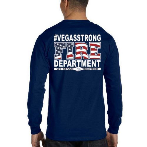Las Vegas Valley Firefighters LONG Sleeve Vegas Strong Duty Tee
