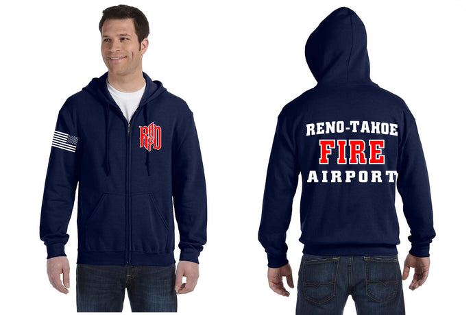 Reno-Tahoe Airport Fire Duty Zip Hoodie